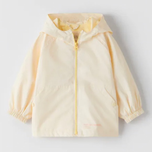 Zara Other - Zara Kids Lined Raincoat w/ Text